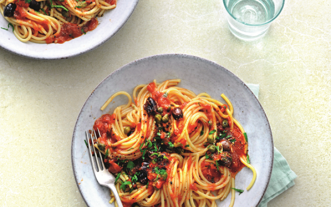 Recept Spaghetti alla puttanesca Grand'Italia